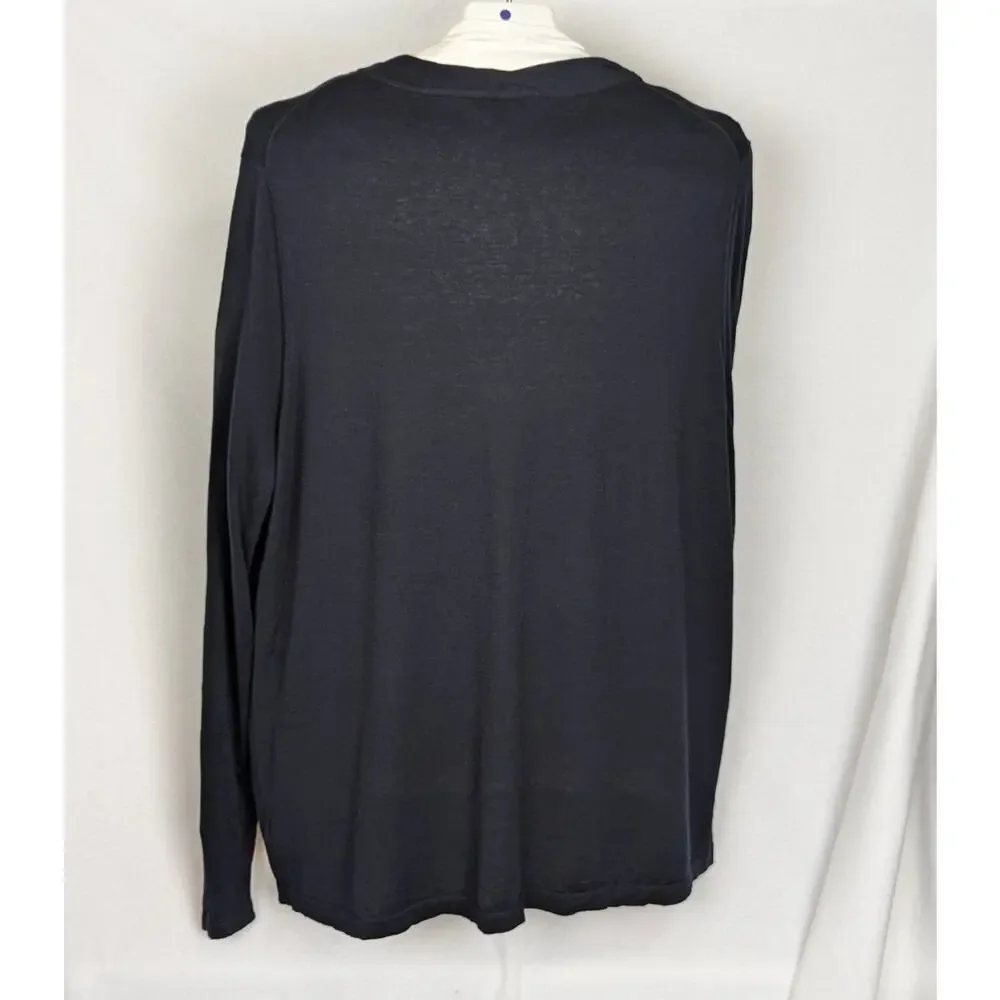 Talbots  Womens Cardigan sz  3X VGUC  Twisted ribbing Silk/cotton see photos mea - Picture 10 of 10